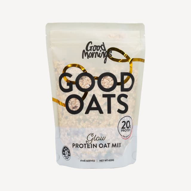 Good Mornings Glow Collagen Cookie Dough Protein Oats 420g