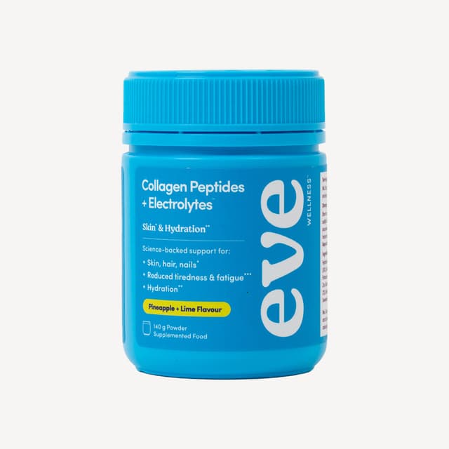 Eve Wellness Collagen Peptides And Electrolytes Pineapple Lime 140g