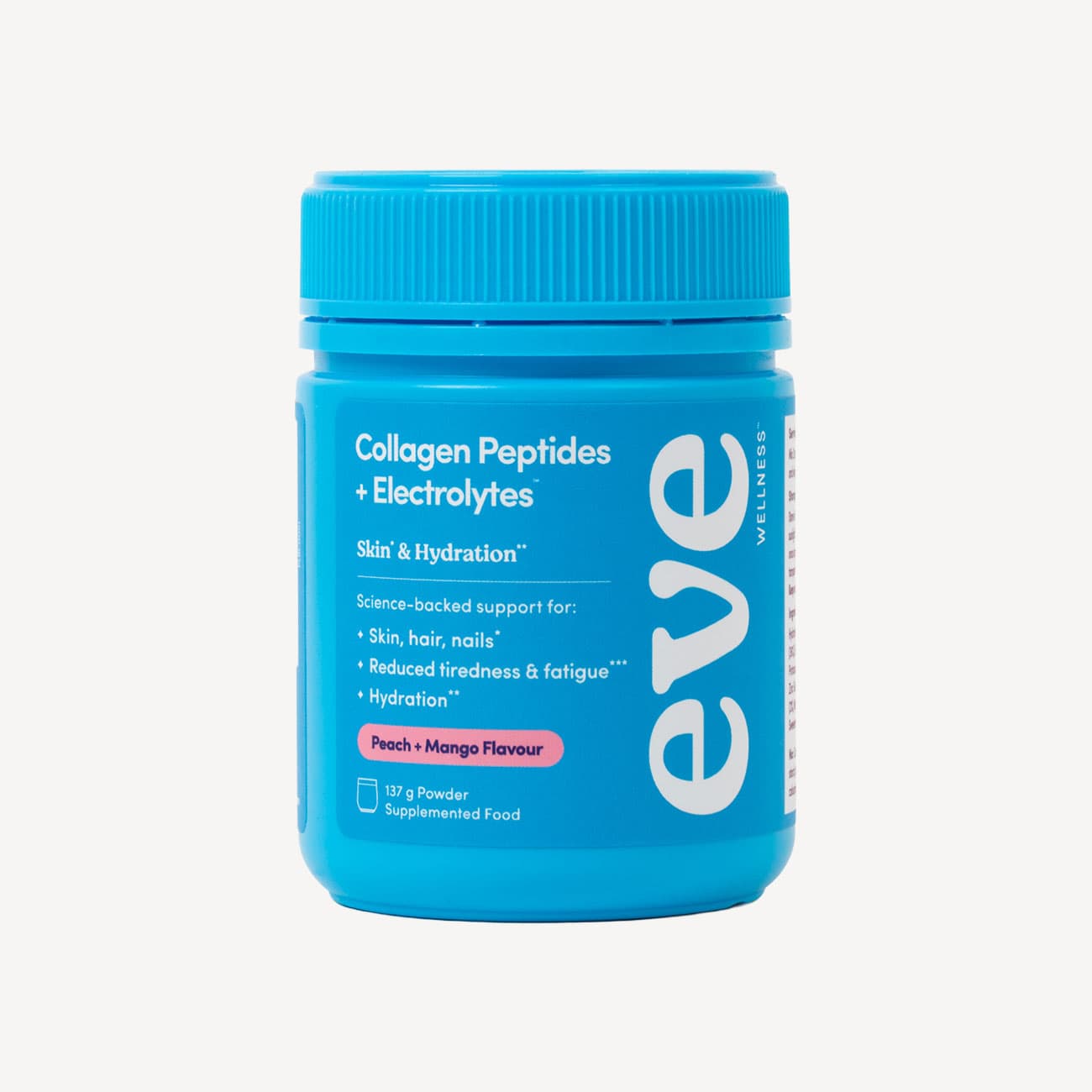 Eve Wellness Collagen Peptides And Electrolytes Peach Mango 137g