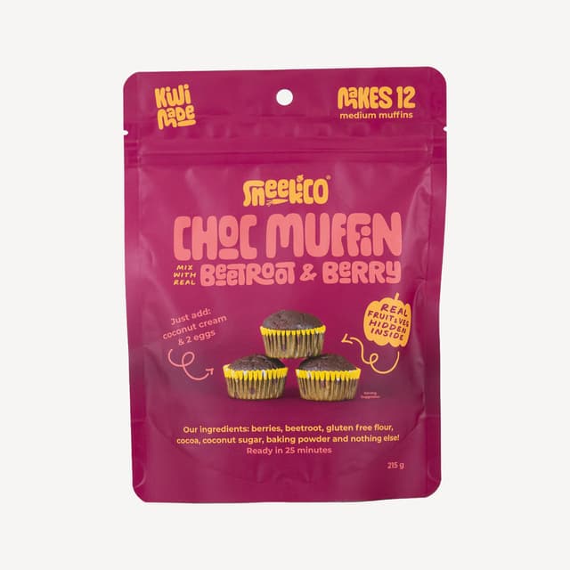 Sneekico Choc Beetroot & Berry Muffin Mix 360g