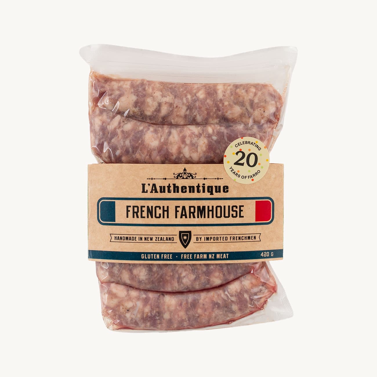 Lauthentique x Farro French Farmhouse Sausages 420g