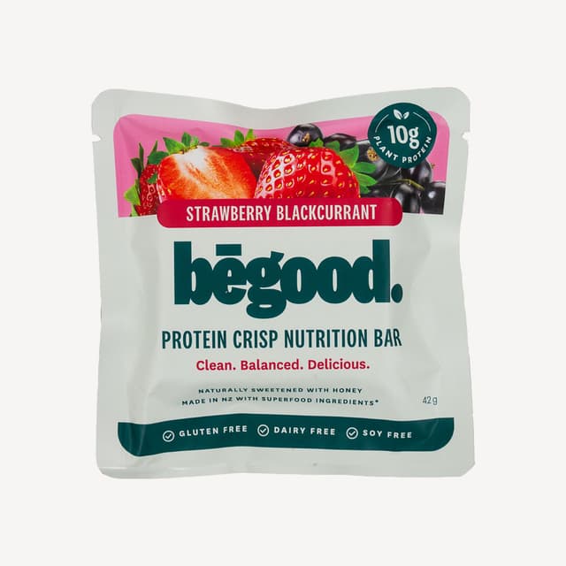 Begood Strawberry Blackcurrant Protein Crisp Bar 42g
