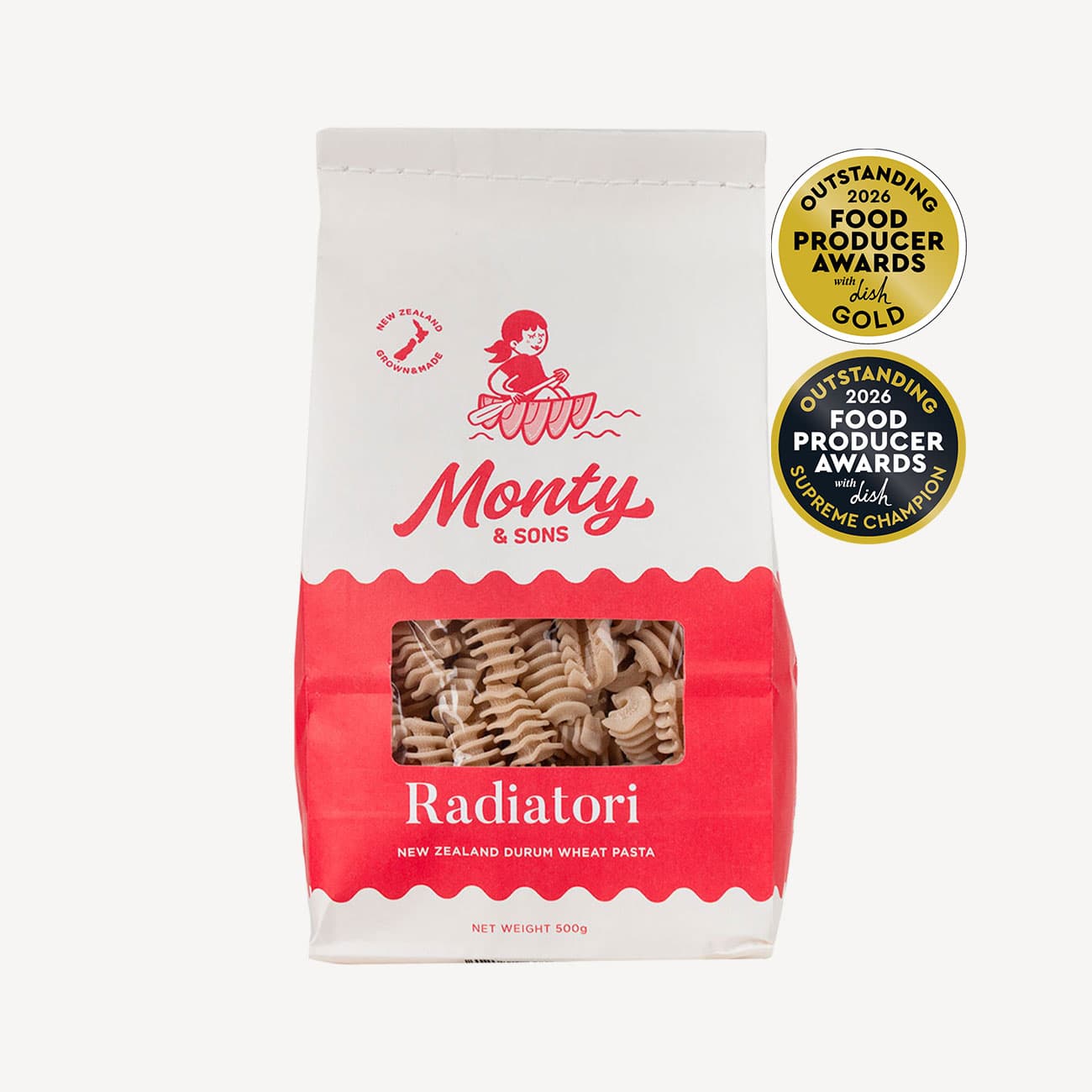 Monty & Sons Radiatori Pasta 500g