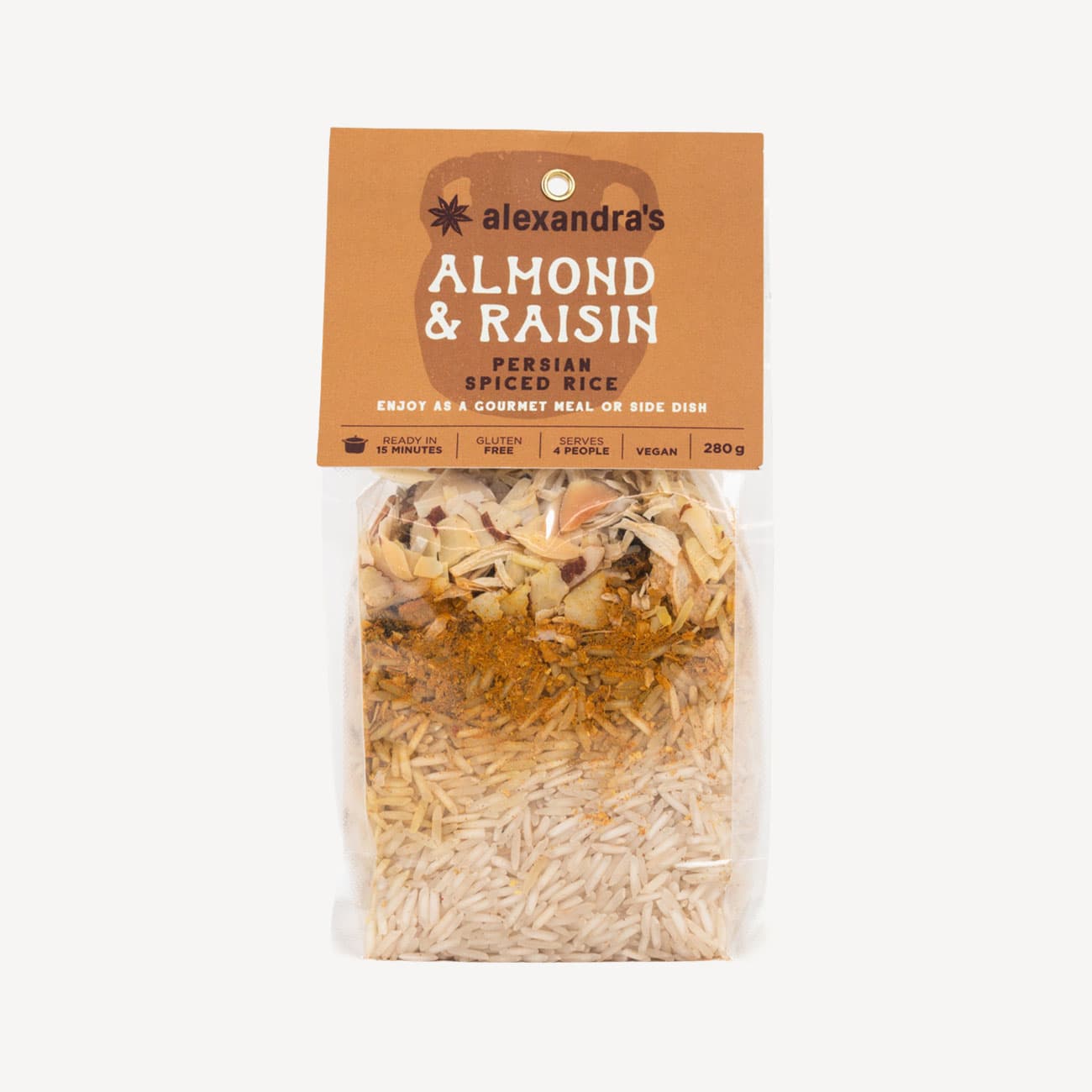 Alexandras Almond & Raisin Persian Spiced Rice 280g