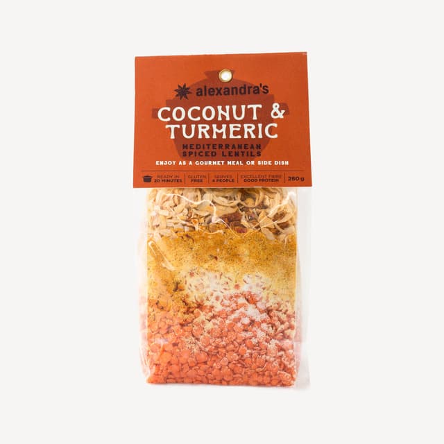 Alexandras Coconut & Turmeric Mediterranean Spiced Lentils 280g