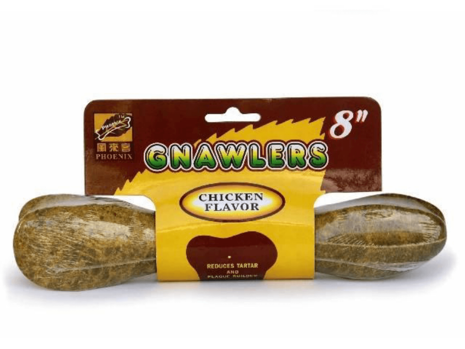 Gnawlers Chicken Bone Dog Treat 8 inch
