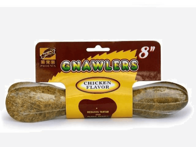 Gnawlers Chicken Bone Dog Treat 8 inch