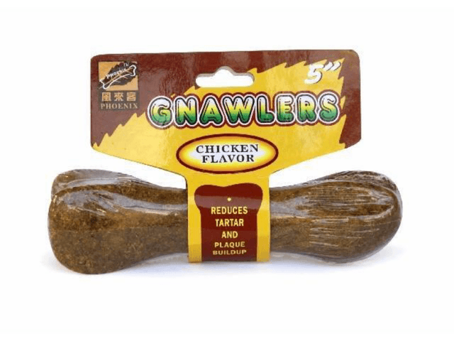 Gnawlers Chicken Bone Dog Treat 5 inch