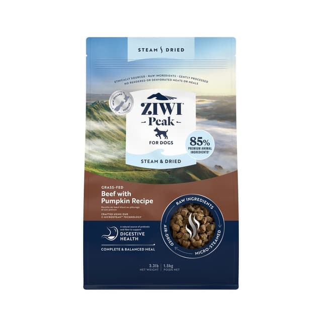 Ziwi Peak Steam & Dried Beef Dog Food 1.5kg