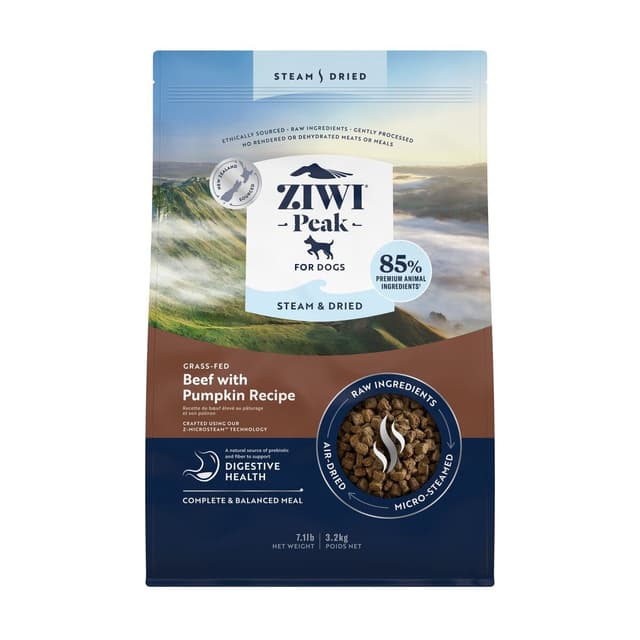 Ziwi Peak Steam & Dried Beef Dog Food 3.2kg
