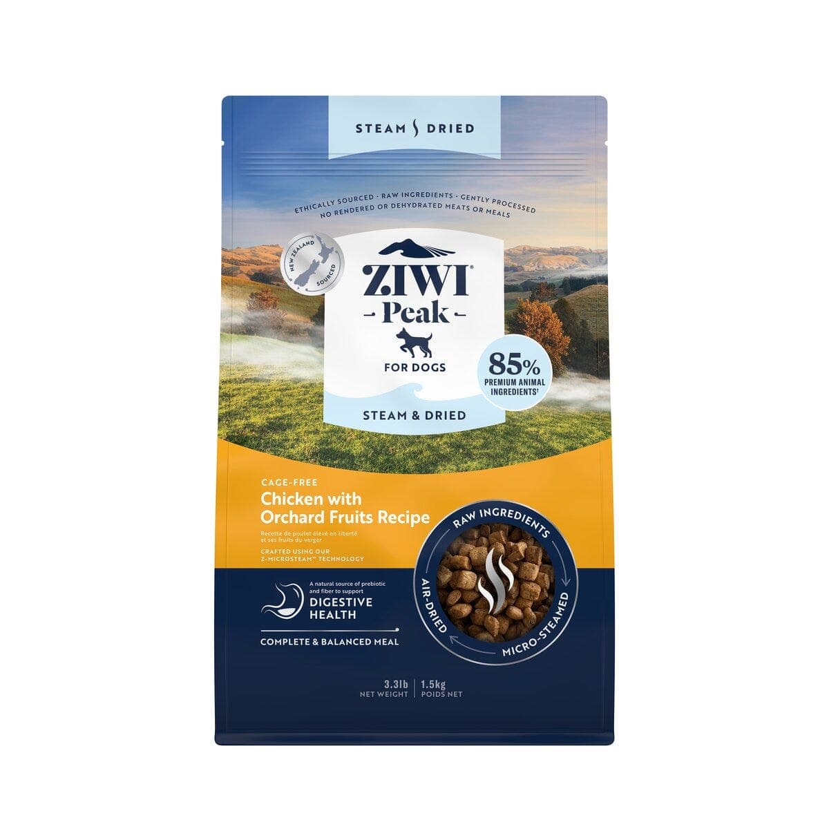 Ziwi Peak Steam & Dried Chicken Dog Food 1.5kg