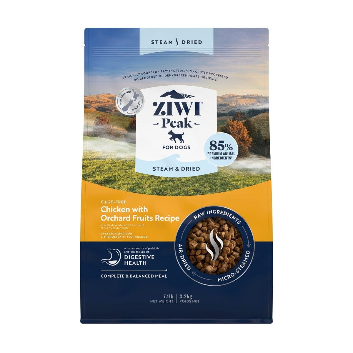 Ziwi Peak Steam & Dried Chicken Dog Food 3.2kg