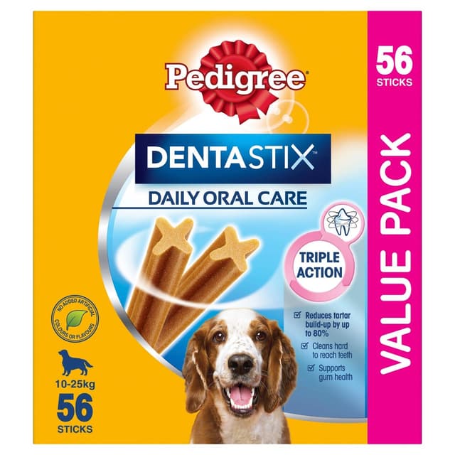Pedigree Dentastix Dog Treats Medium 56 Pack