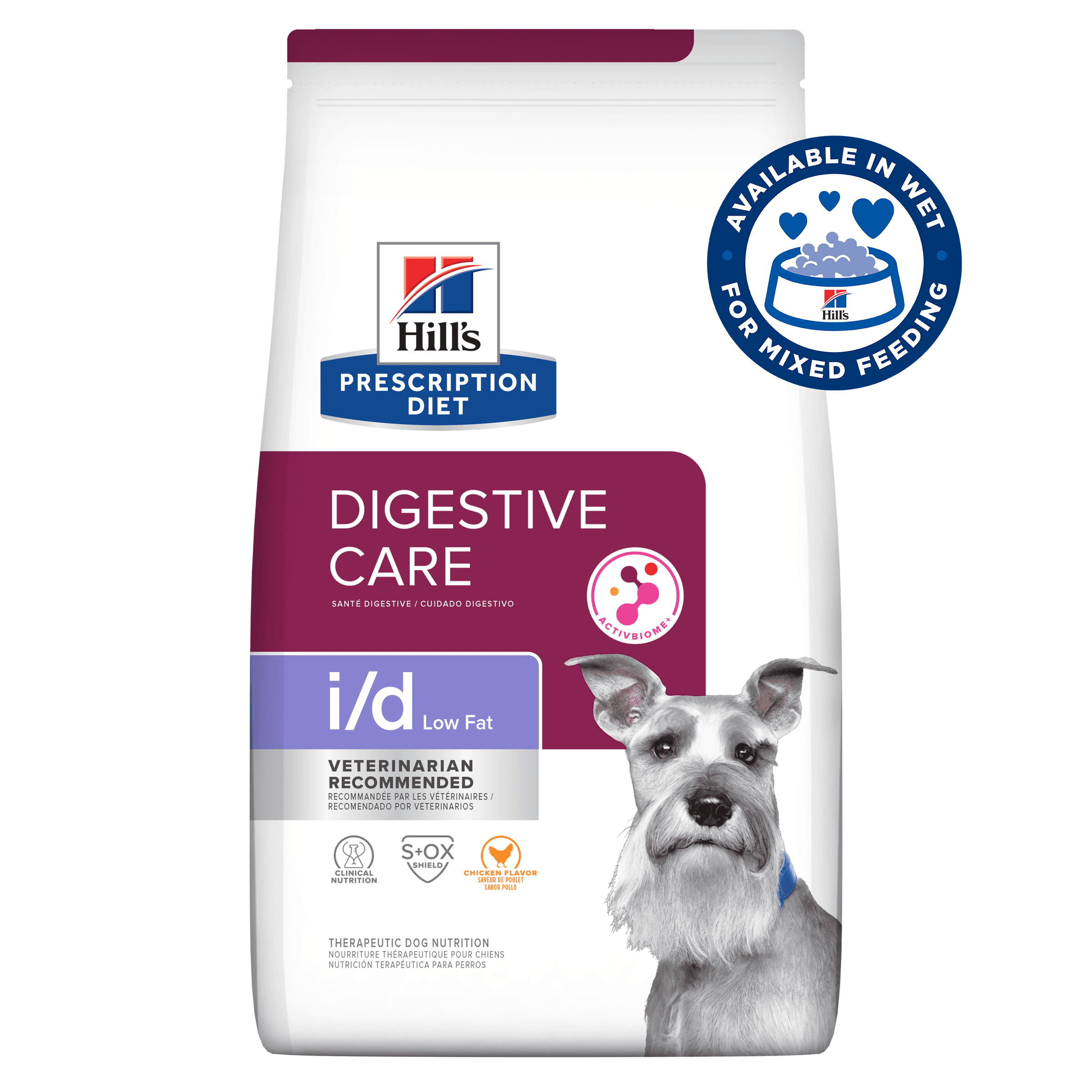 Hill's Prescription Diet I/D Low Fat Digestive Care Dog Food 3.85kg