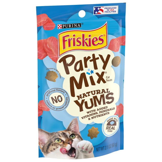 Friskies Party Mix Natural Yums Tuna Cat Treats 60g