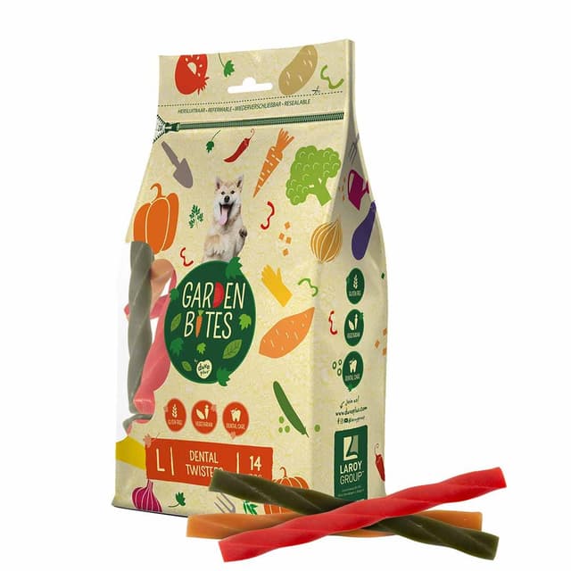 Garden Bites Dog Treat Dent Twisters 16cm 14pc 420g