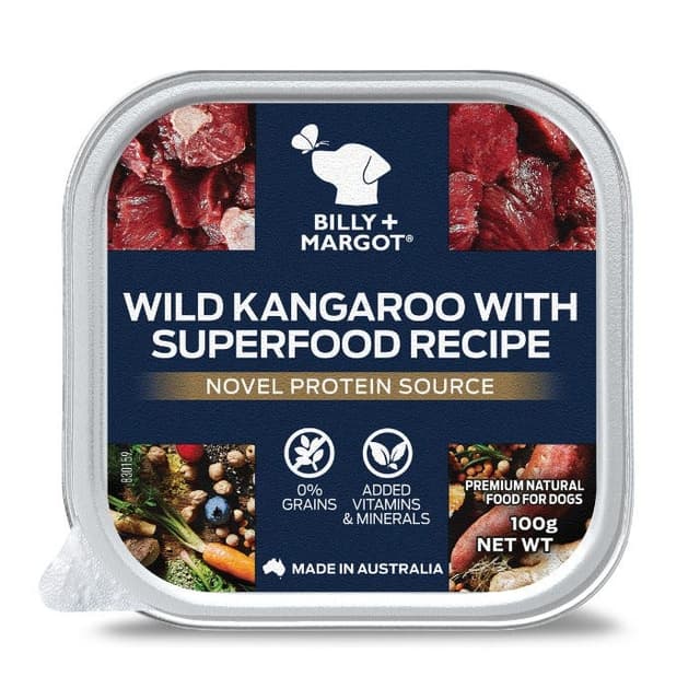 Billy + Margot Kangaroo & Superfood Wet Dog Food 100g