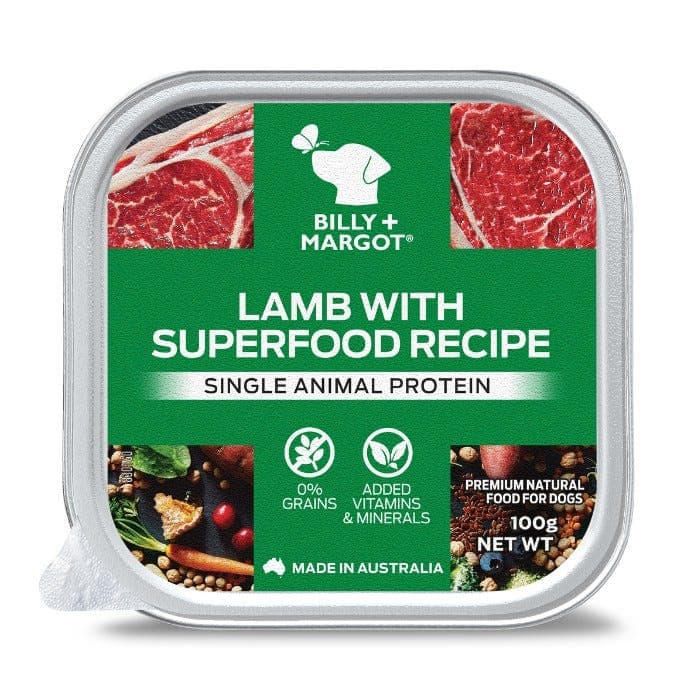 Billy + Margot Lamb & Superfood Wet Dog Food 100g