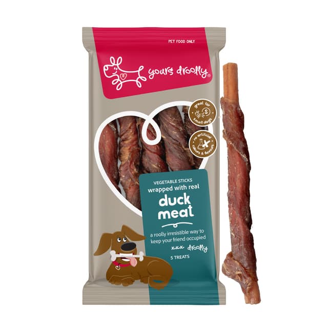 Yours Droolly Duck Wrapped Sticks Small 5pc