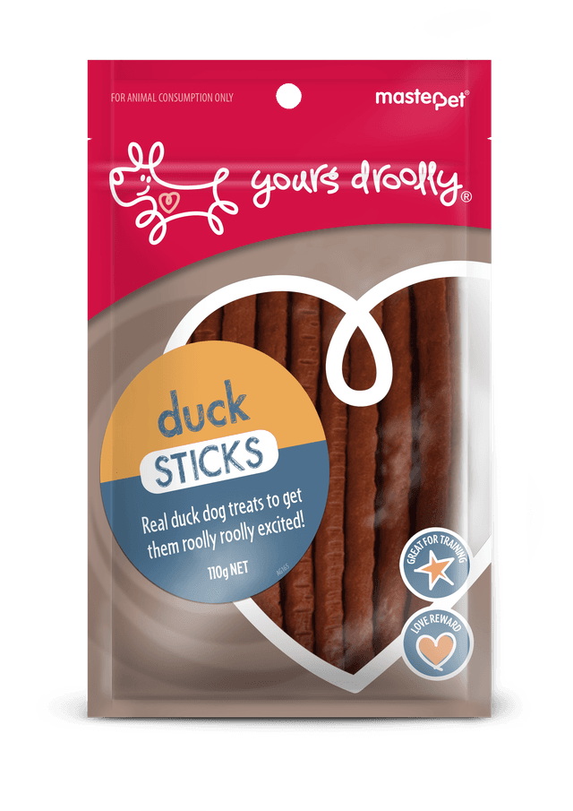 Yours Droolly Duck Sticks Dog Treats 110g