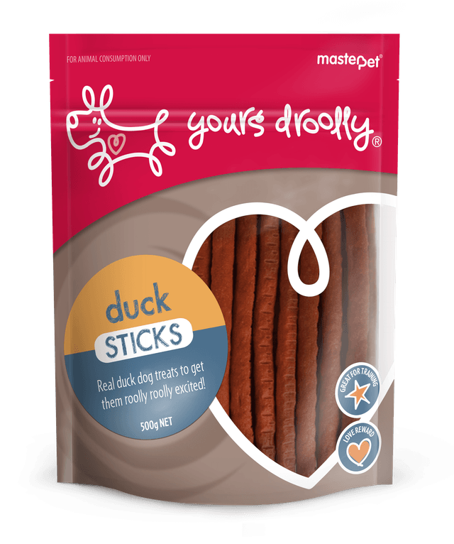 Yours Droolly Duck Sticks Dog Treats 500g