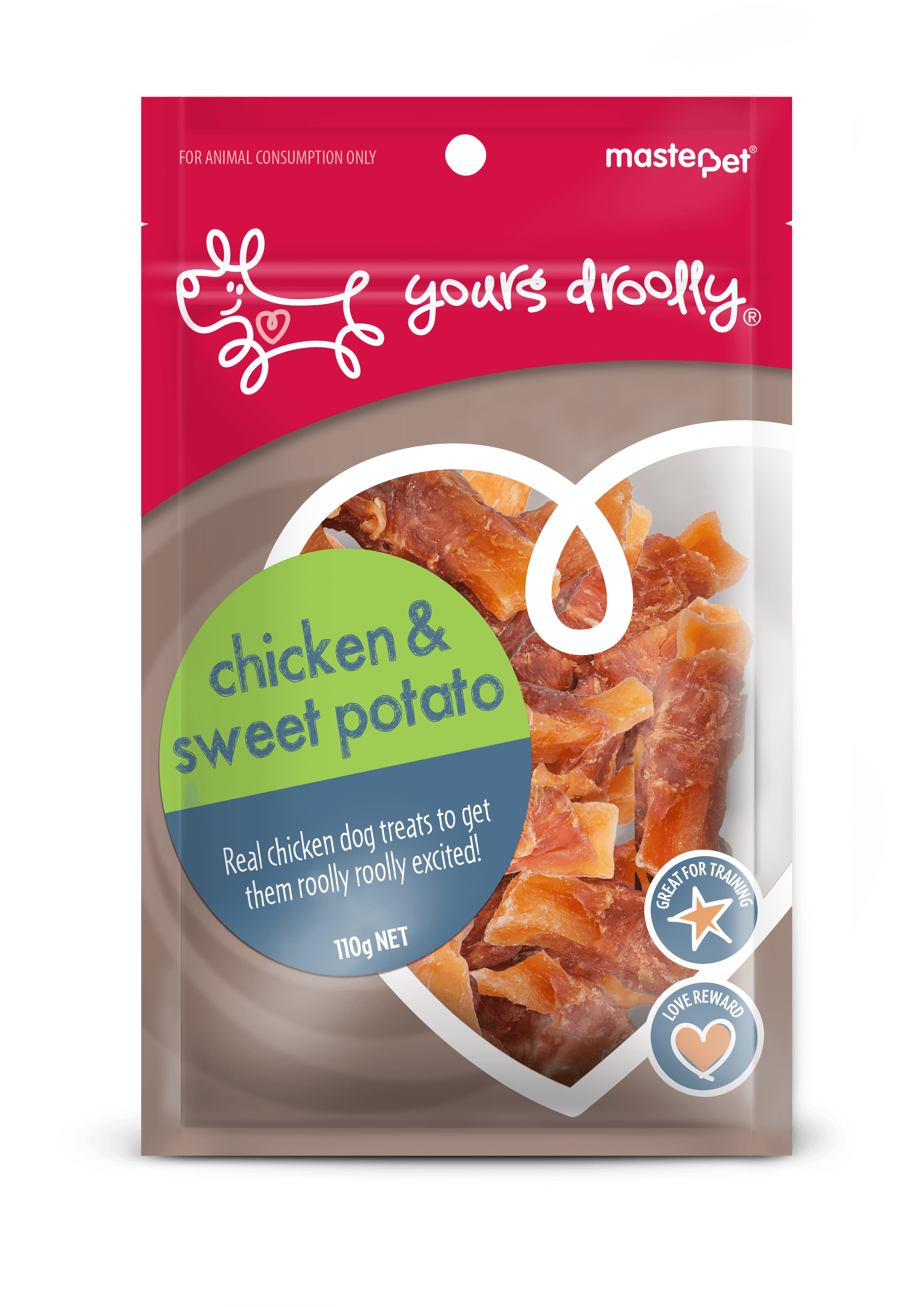 Yours Droolly Chicken & Sweet Potato Dog Treats 110g