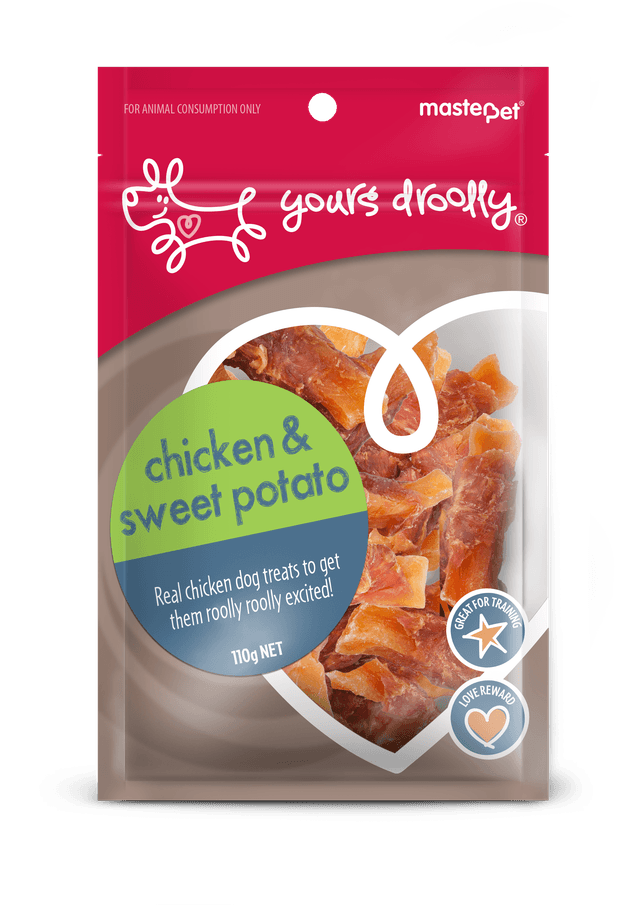 Yours Droolly Chicken & Sweet Potato Dog Treats 110g