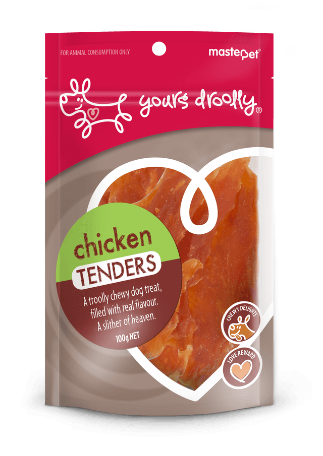 Yours Droolly Chicken Tenders Dog Treats 100g
