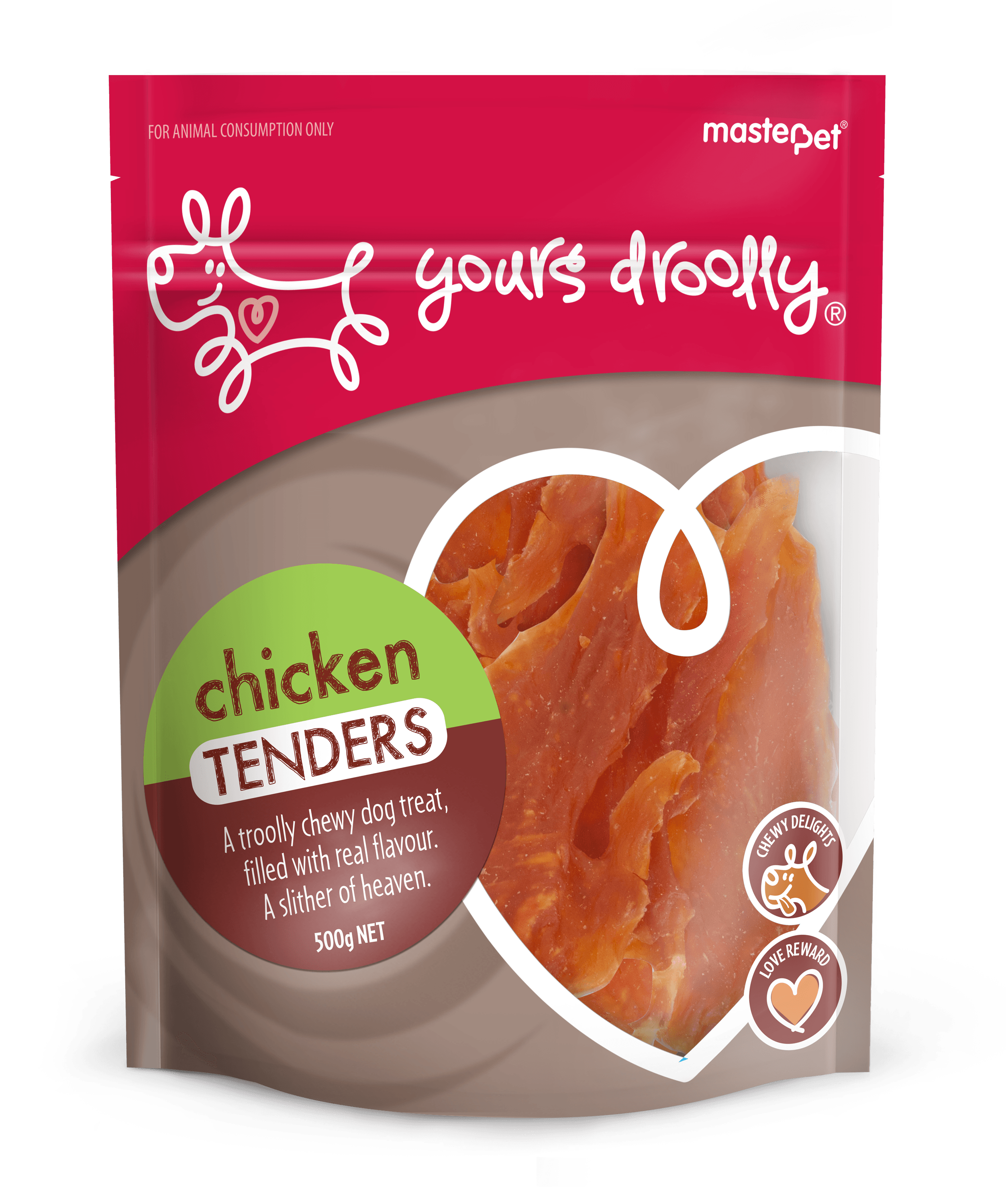 Yours Droolly Chicken Tenders Dog Treats 500g