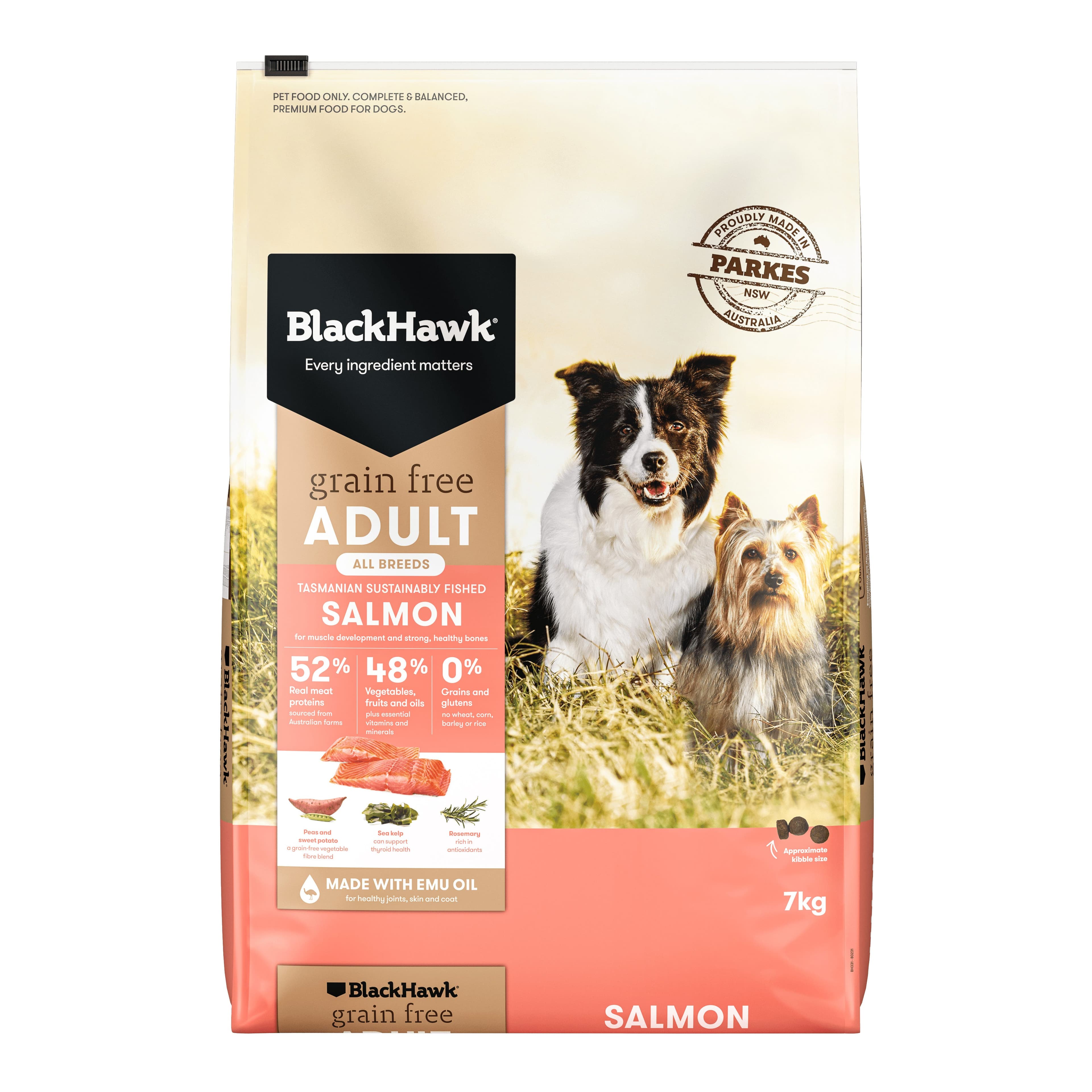 Black Hawk Grain Free Salmon Dry Dog Food 7kg
