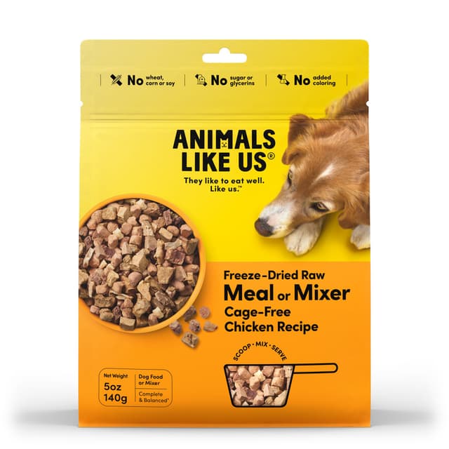 Animals Like Us Freeze-Dried Meal or Mixer Chicken Recipe Dog 140g