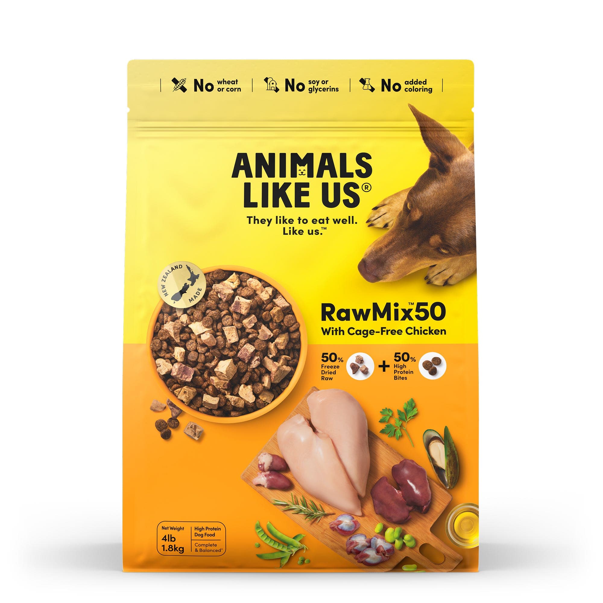 Animals Like Us RawMix50 Chicken Dog food 1.8kg