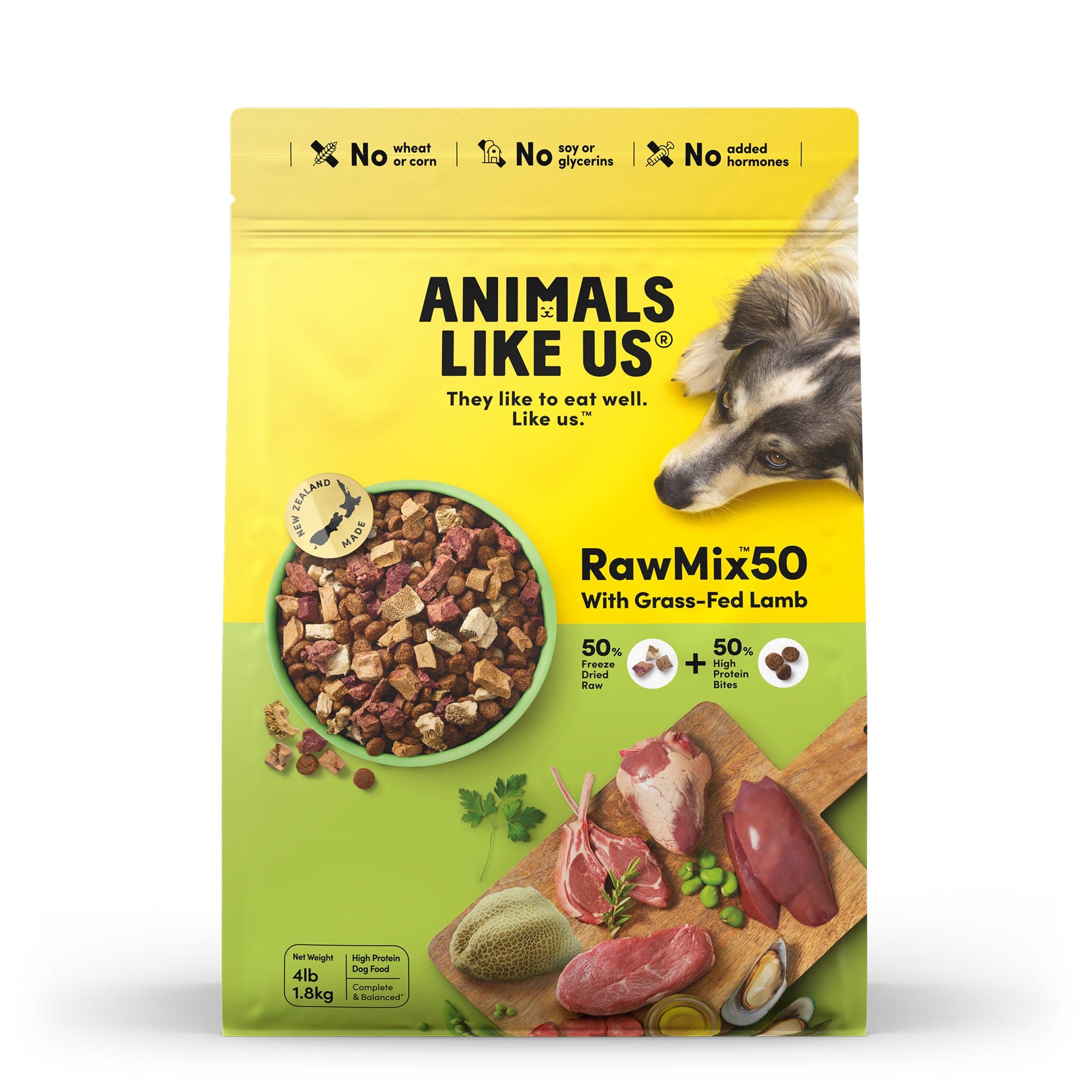 Animals Like Us RawMix50 Lamb Dog food 1.8kg