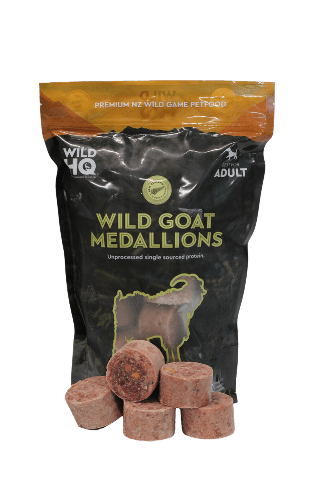 Wild HQ Goat Medallions Frozen Dog Food 1.36kg