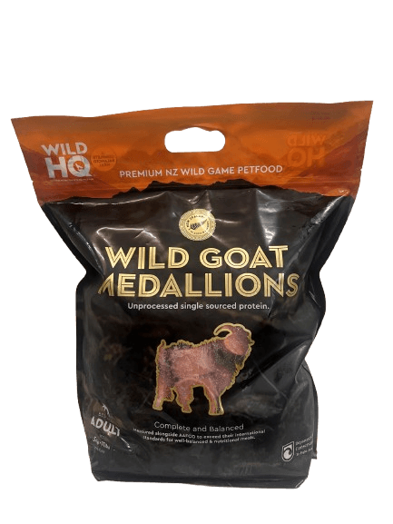 Wild HQ Goat Medallions Frozen Dog Food 5kg