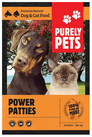 Purely Pets Power Patties Frozen Cat & Dog Food 1kg
