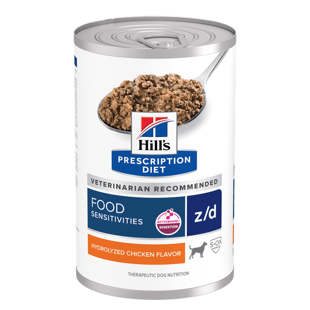 Hill's Prescription Diet Dog Z/D Skin Food Sensitivities Can 370G