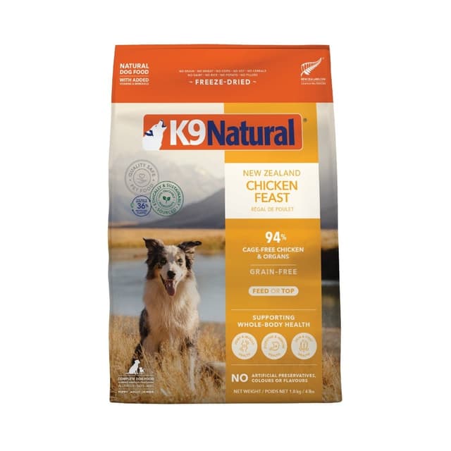K9 Natural Freeze Dried Chicken Dog Food 1.8kg