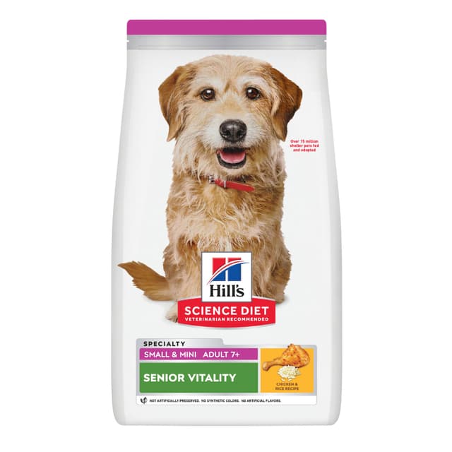 Hill's Science Diet Adult 7+ Senior Vitality Small & Mini Dog Food 1.58kg