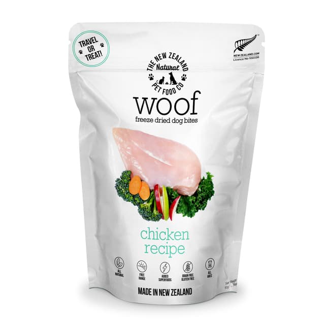 Woof Dog Treats Freeze Dried Chicken 50g