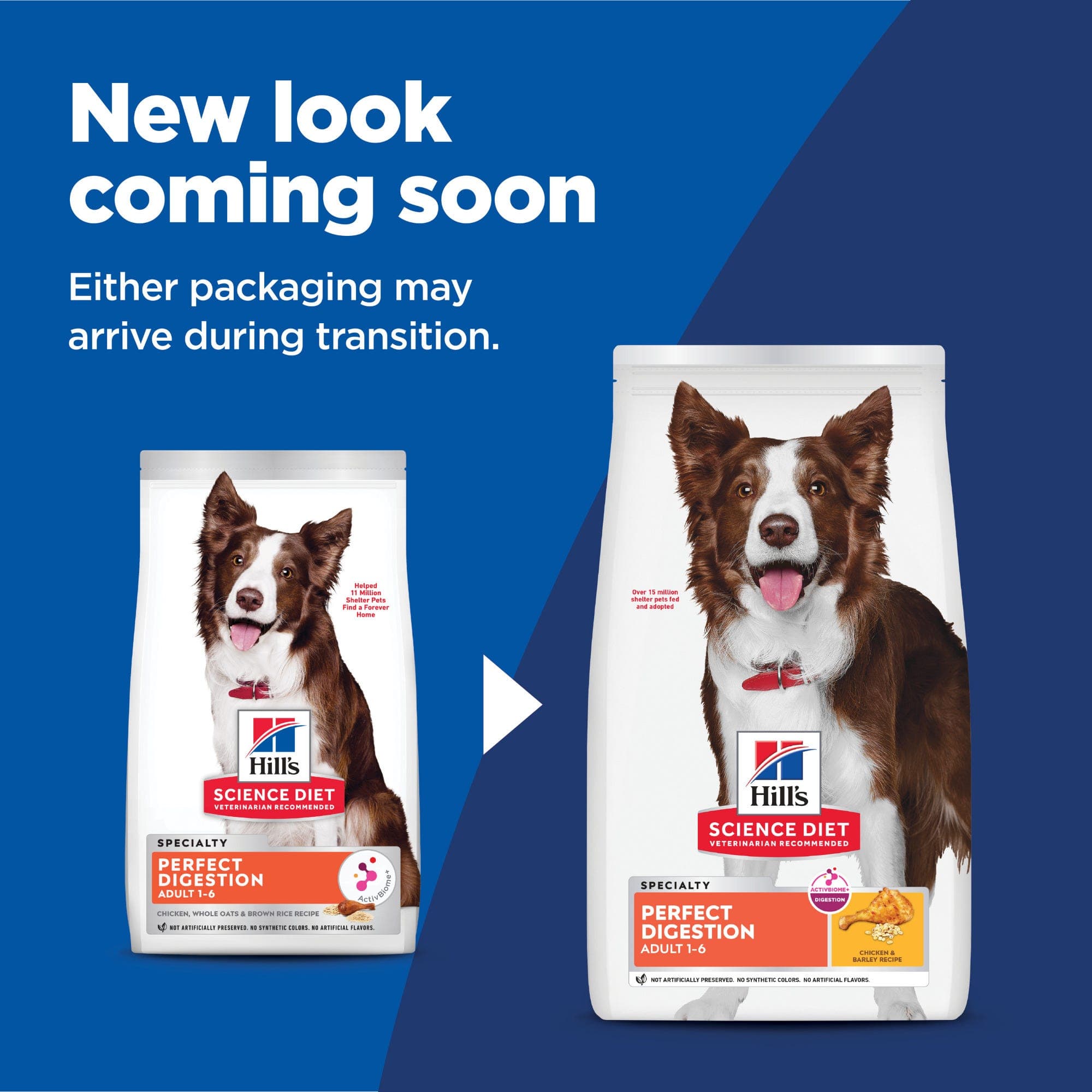 Hill's Science Diet Adult Perfect Digestion Dog Food 1.59kg