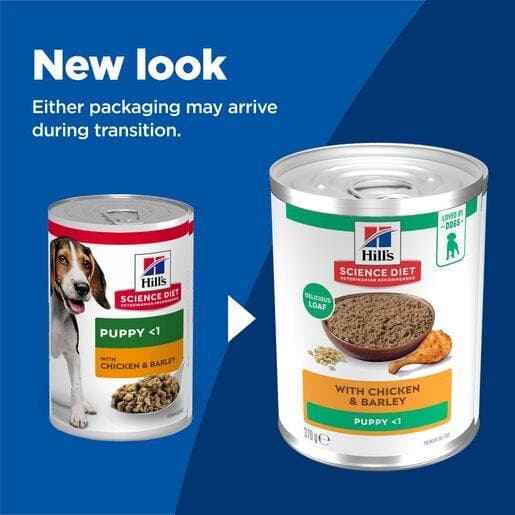 Hill's Science Diet Puppy Chicken and Barley Canned Dog Food 370g