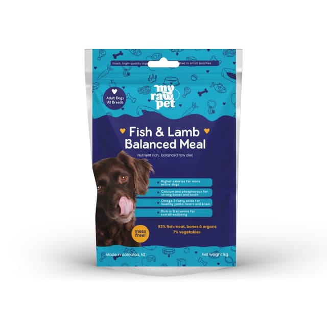 My Raw Pet Fish Meal Medallions Frozen Dog Food 1kg