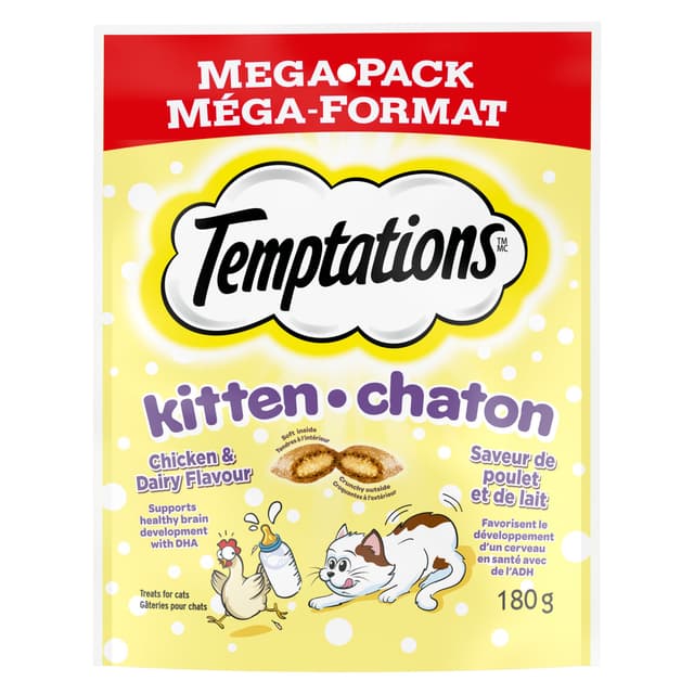 Whiskas Temptations Kitten Treats Chicken/Dairy 180g