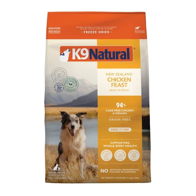 K9 Natural Freeze-Dried Chicken Dog Food 3.6kg