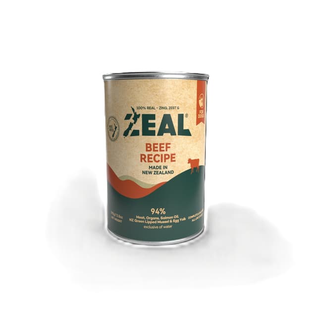 Zeal Beef Recipe Wet Dog Food 390g