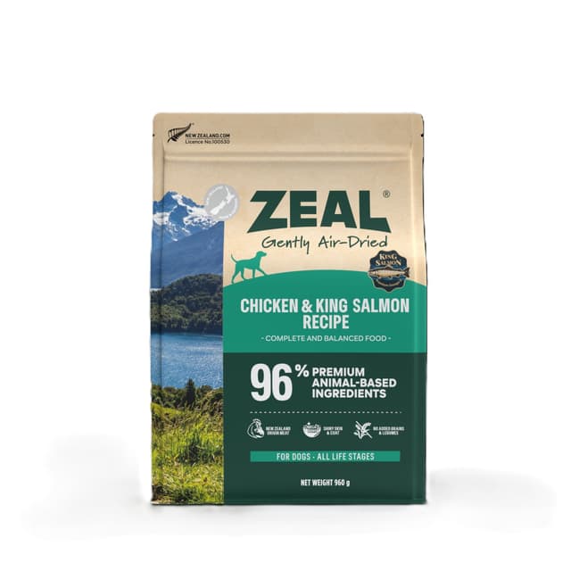 Zeal Air Dried Chicken & King Salmon Dog Food 960g