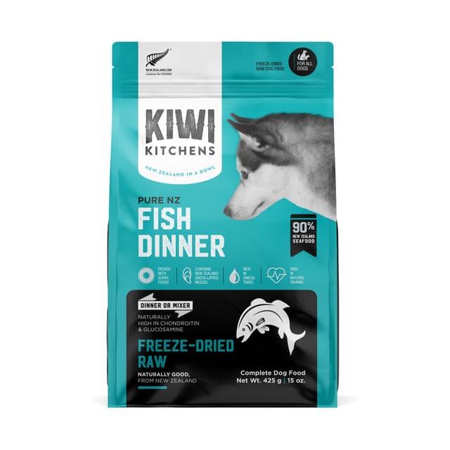 Kiwi Kitchens Freeze Dried Fish Dog Food 425g
