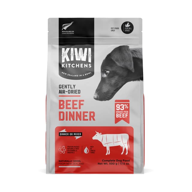 Kiwi Kitchens Air Dried Beef Dog Food 500g