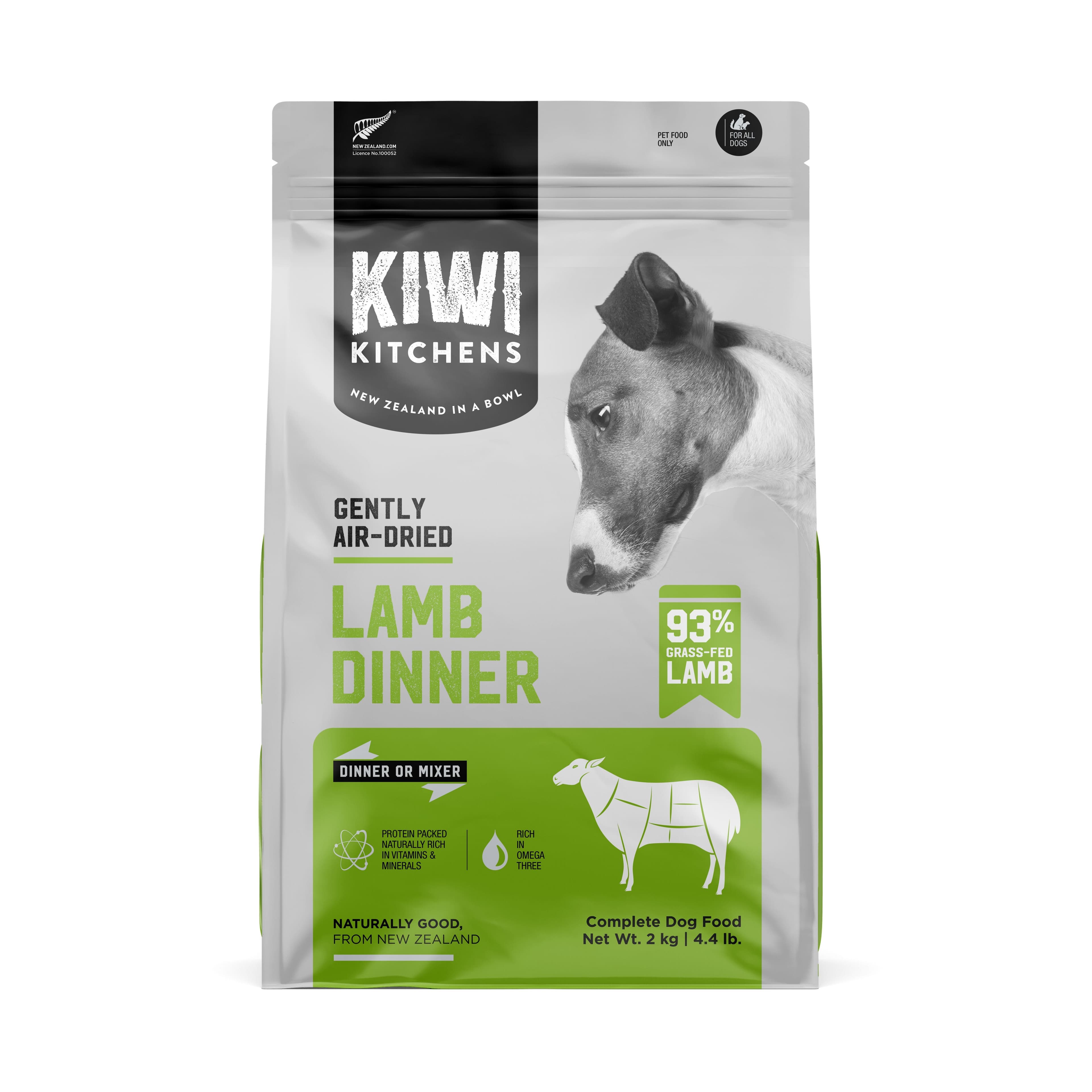 Kiwi Kitchens Air Dried Lamb Dog Food 2kg